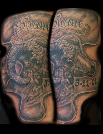 Tattoos - Lettering tattoos - RAM